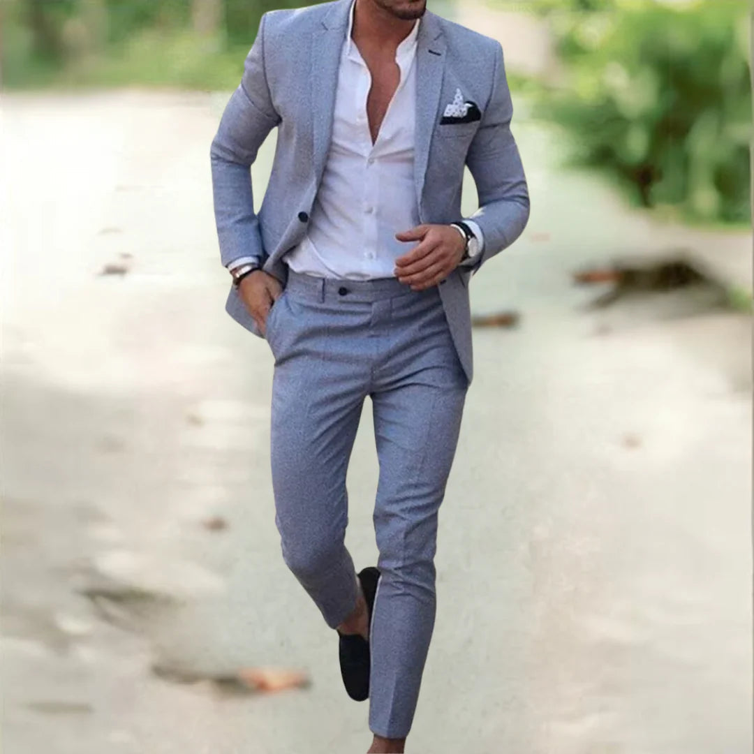 Completo Uomo Moderno 2 Pezzi | Trevix Grigio Bluastro
