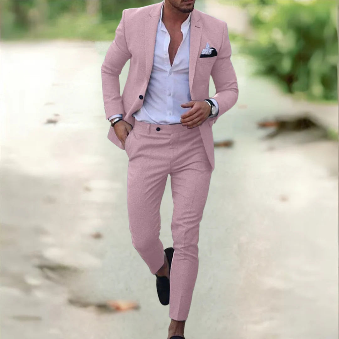 Completo Uomo Moderno 2 Pezzi | Trevix Rosa