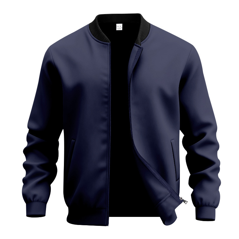 Allegra | Uomo Giacca Bomber Invernale con Zip Blu