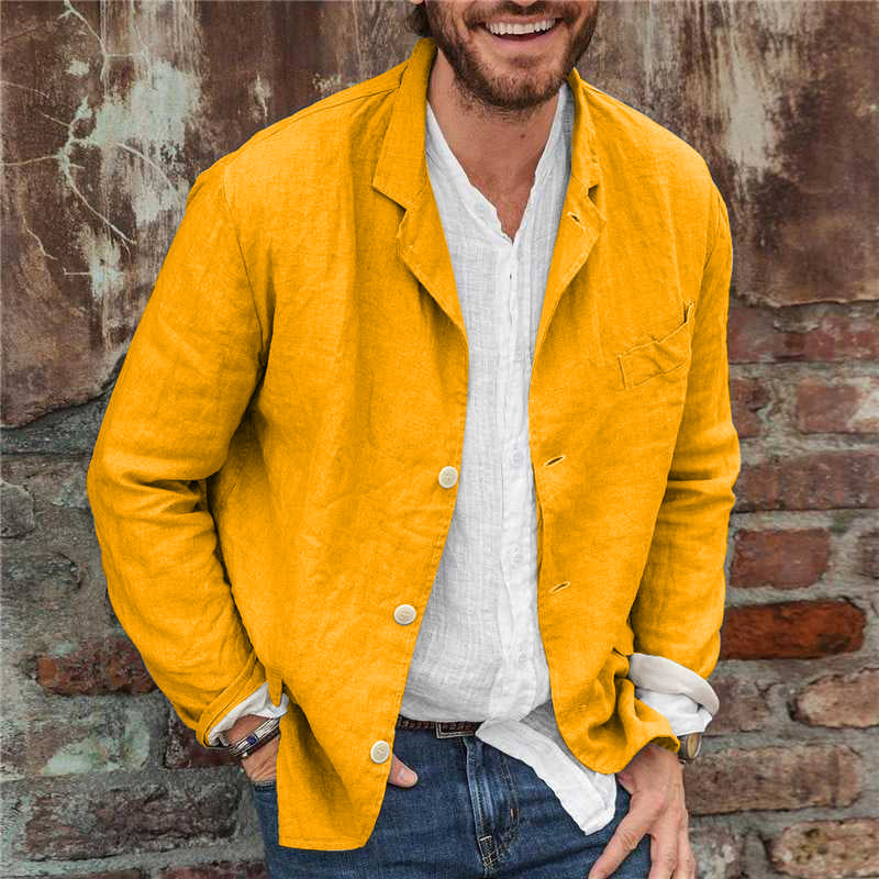Blazer Casual in Lino per Uomo Leggero | Mario Giallo