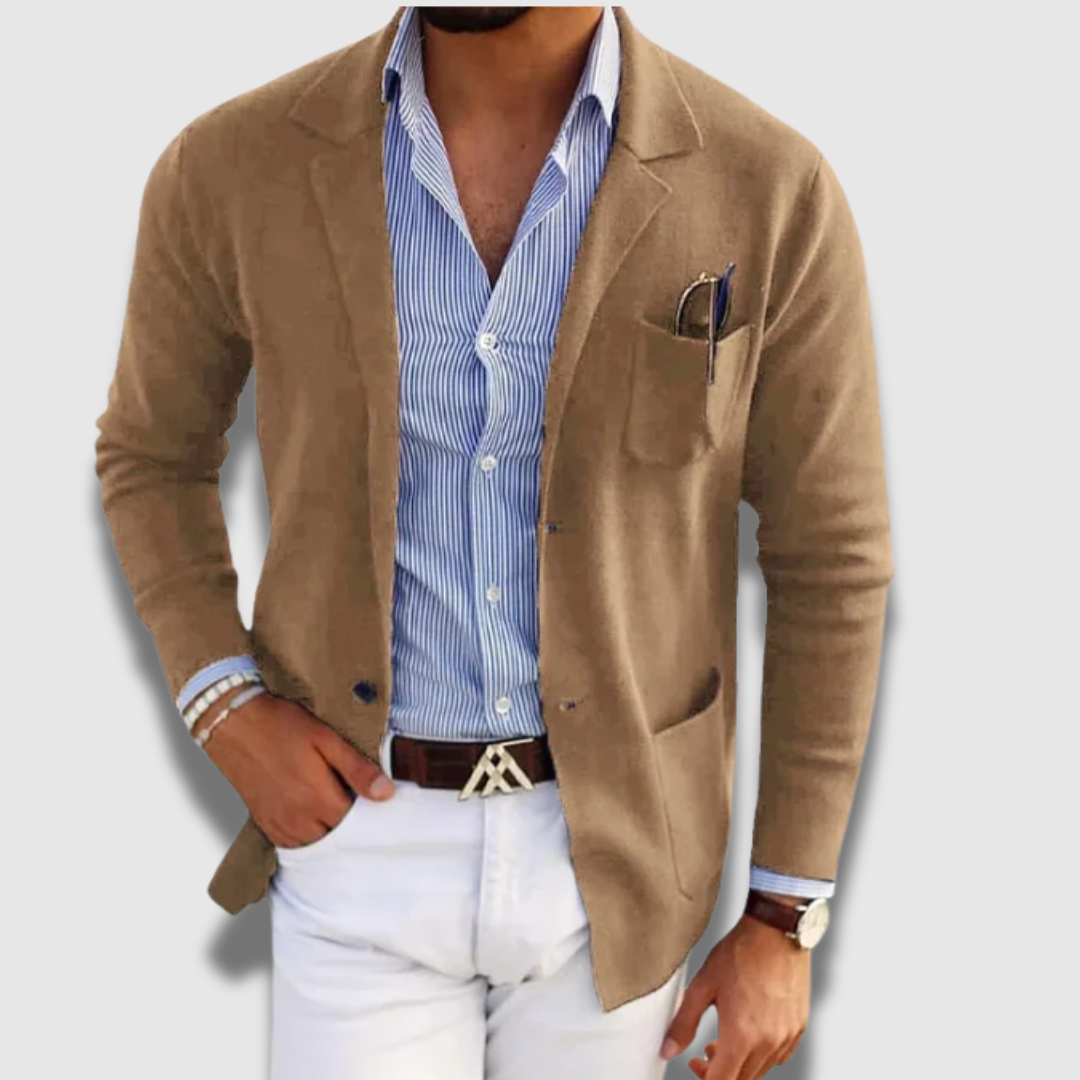 Blero | Blazer Classico Sartoriale Comodo Beige intenso