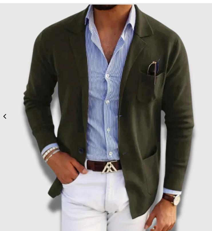 Blero | Blazer Classico Sartoriale Comodo Verde militare