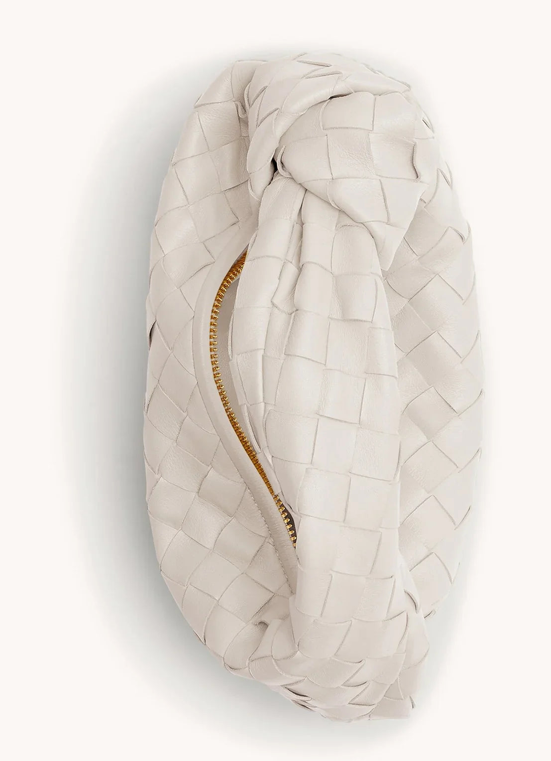 Borsa a Spalla con Nodo in Pelle Intrecciata da Donna | Angelie