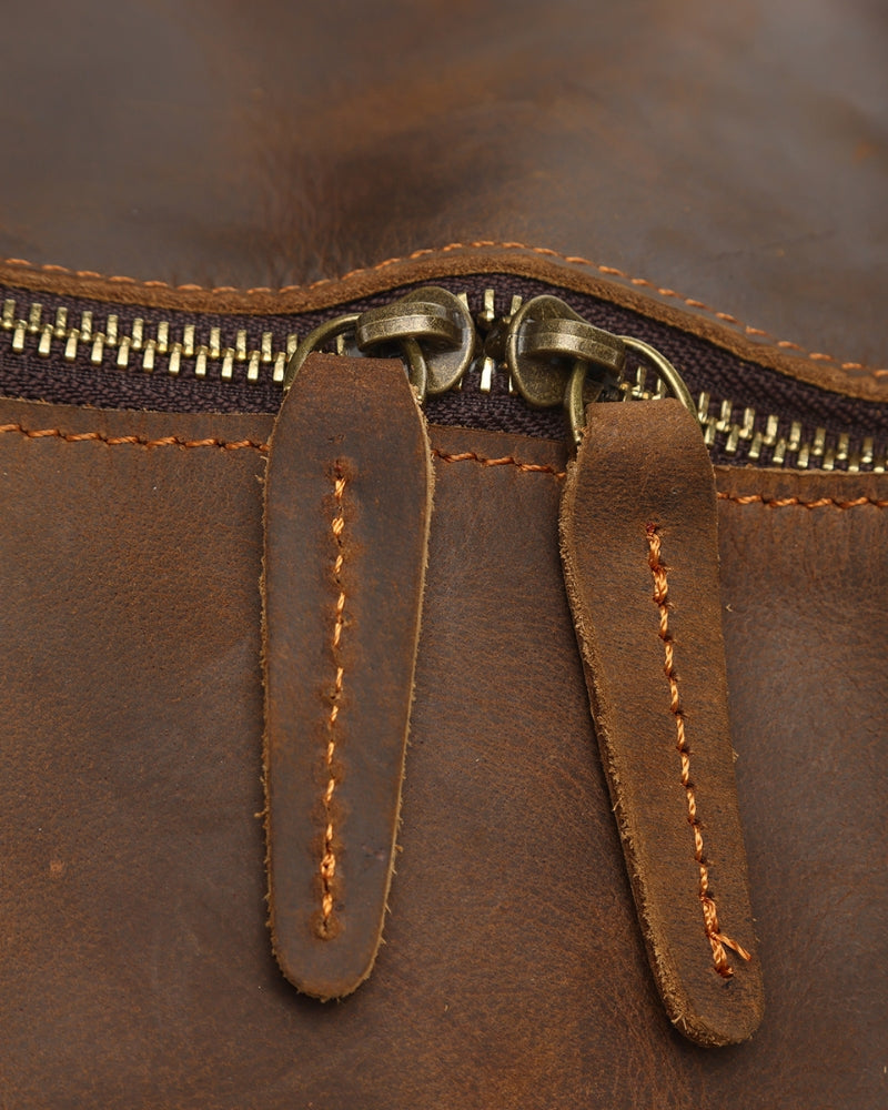 Borsone in Pelle Vintage con Tracolla | Denver