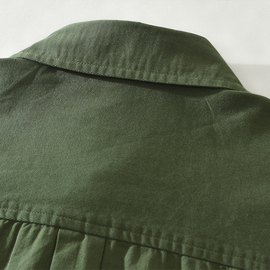 Camicia Manica Lunga in Cotone con Taschino per Uomo | Vynor