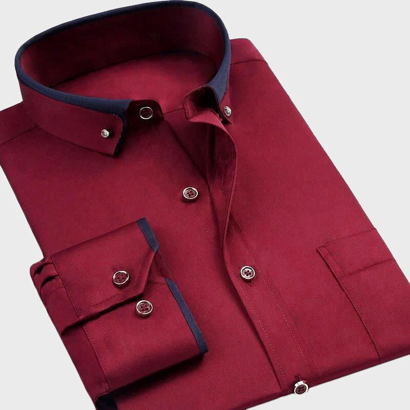 Camicia a Maniche Lunghe per Uomini | Trivex Rosso