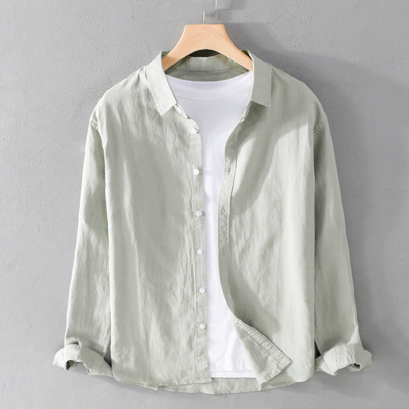 Camicia di Cotone Palermo per Uomo Modello | Alonzo Verde Chiaro