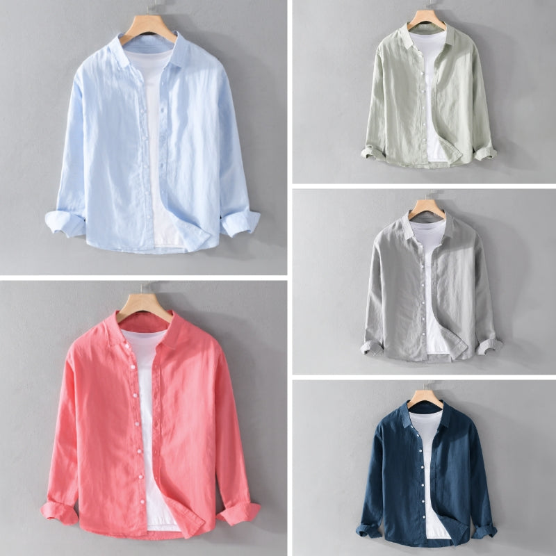 Camicia di Cotone Palermo per Uomo Modello | Alonzo Tutti e 5 i colori (Acquista 4 e ricevi 1 GRATIS)