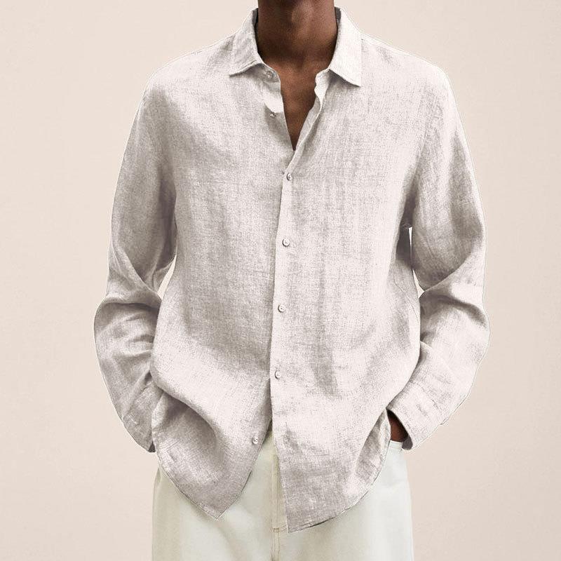 Camicia in Lino per Uomini | Varnix Bianco