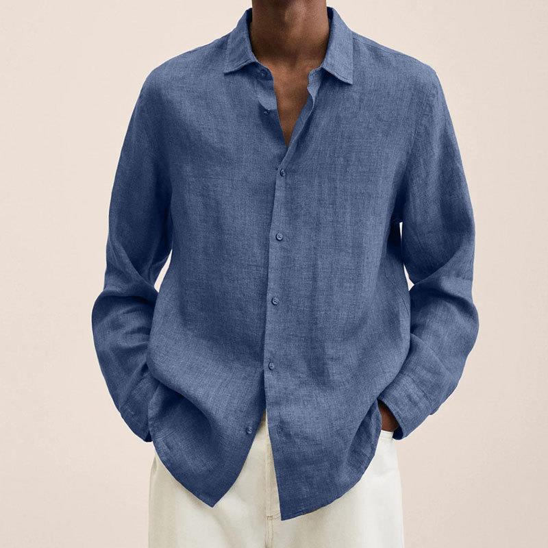 Camicia in Lino per Uomini | Varnix Blu