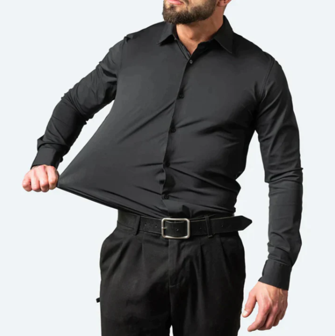 Camicia Elasticizzata da Uomo Maniche Lunghe | Victor