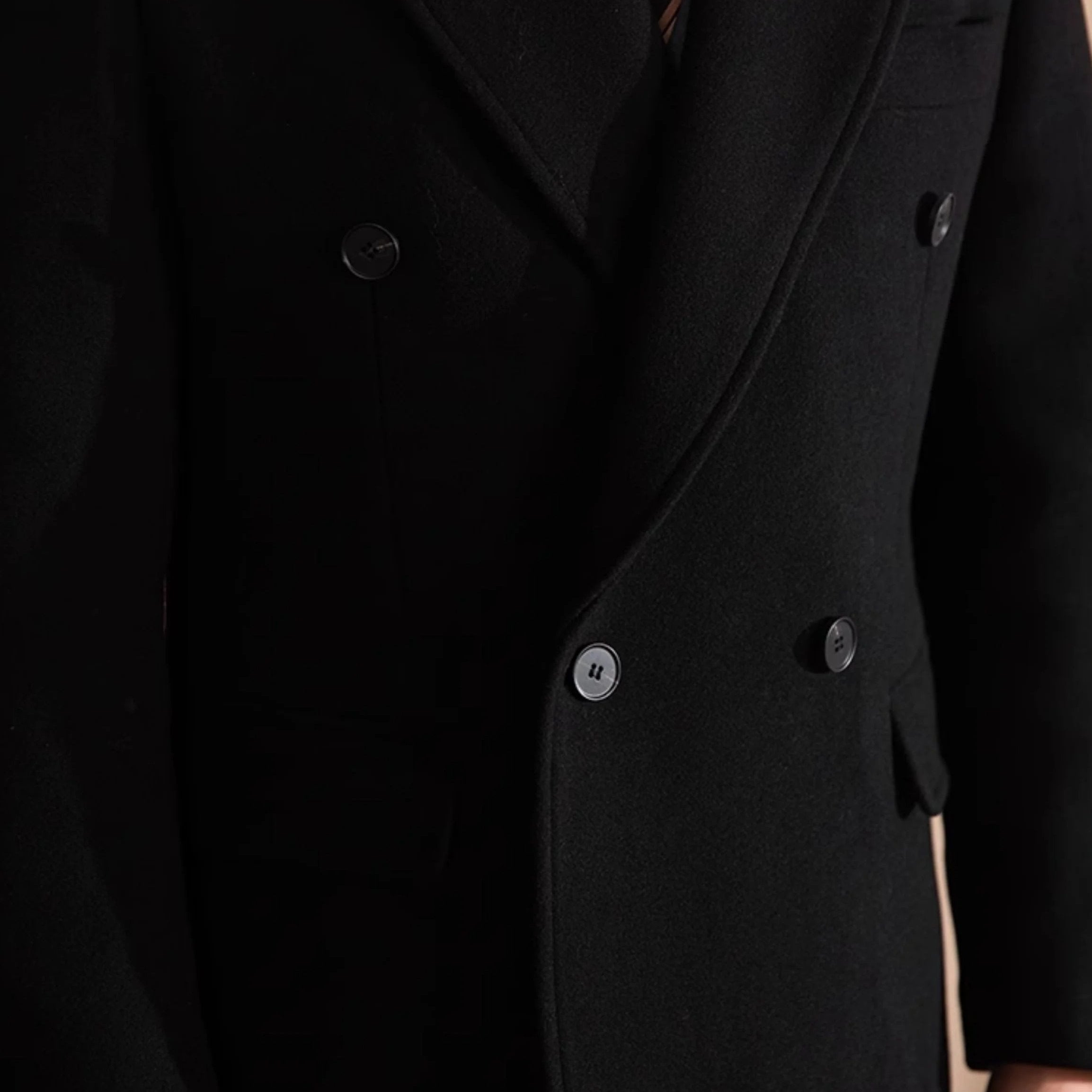 Cappotto Doppiopetto in Lana per Uomini | Nextris