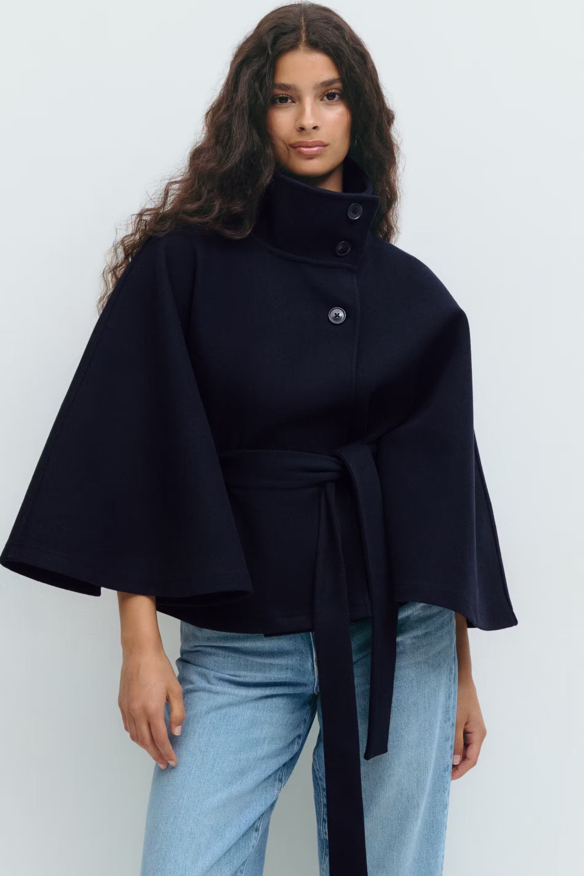 Cappotto Elegante in Misto Lana con Cintura | Emiliana