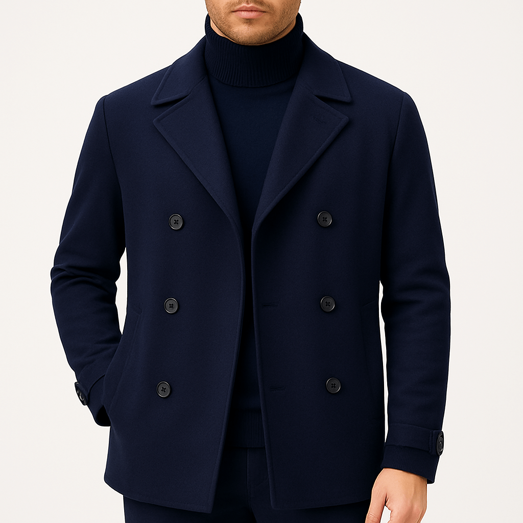 Cappotto Invernale Elegante Per Uomo | Valtor Blu navy
