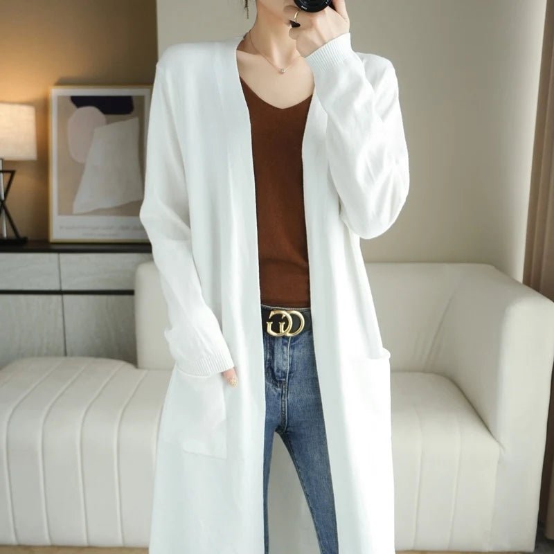 Cardigan Lungo Donna con Tasche | Laura Bianco