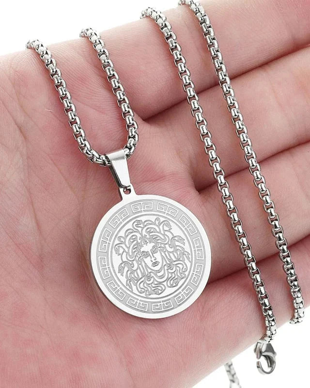 Collana con Pendente Medusa da Uomo | Ares