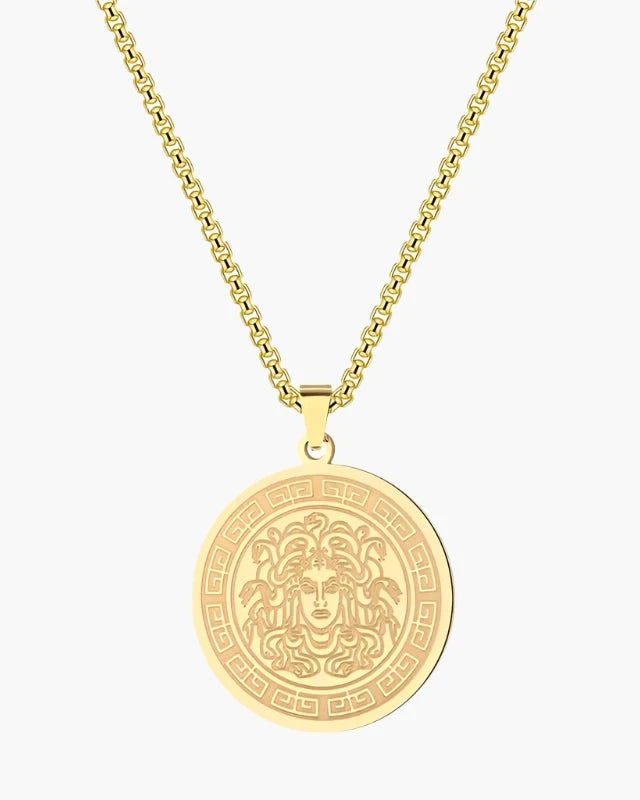 Collana con Pendente Medusa da Uomo | Ares Oro