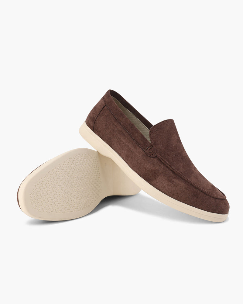 Mocassini in Pelle Suede per Uomini | Trevix Marrone