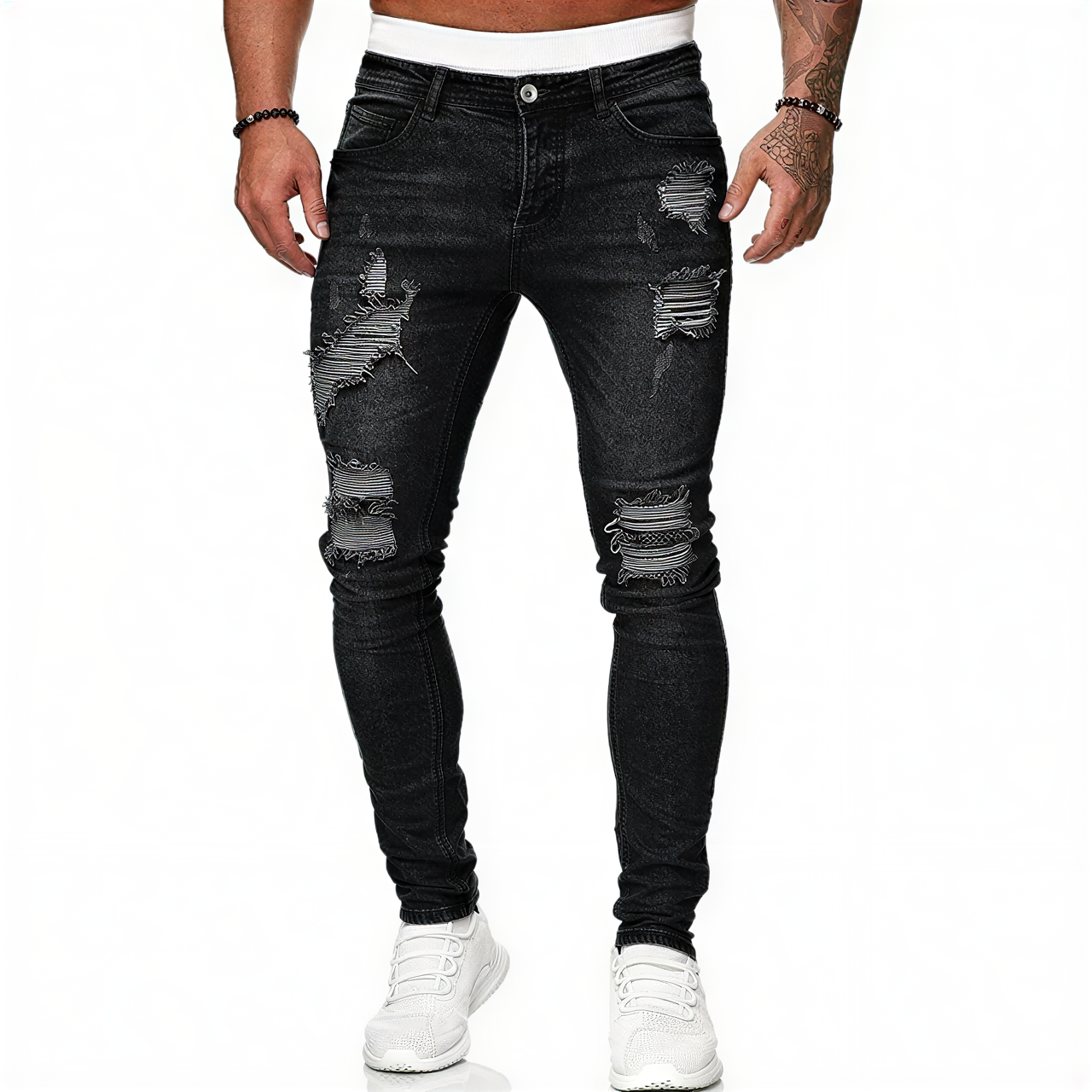 Dario | Jeans Skinny in Denim Strappato
