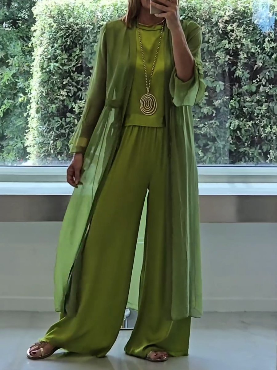 Eldra | Donna Completo con Pantaloni a Gamba Larga