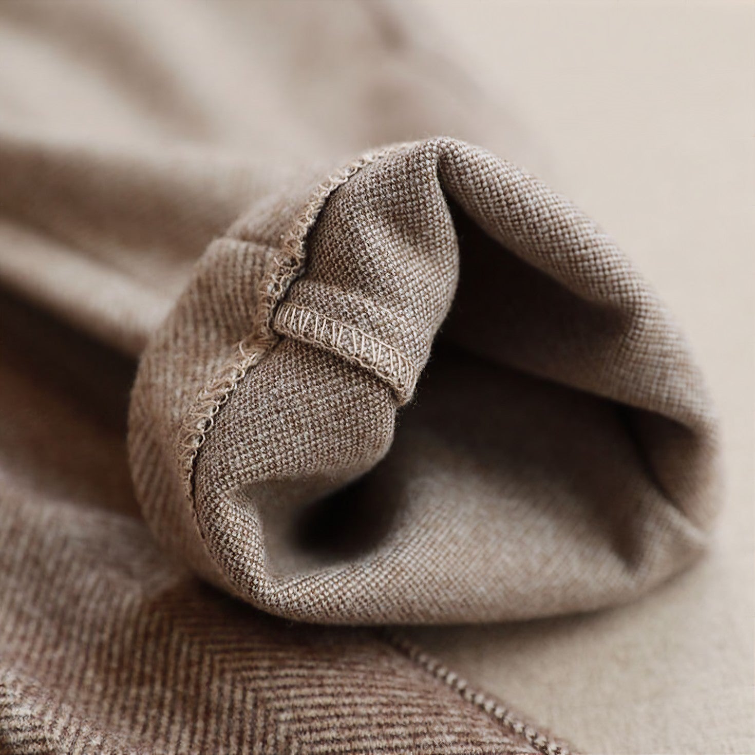 Beige Pantaloni Su Misura per Uomini | Bravex