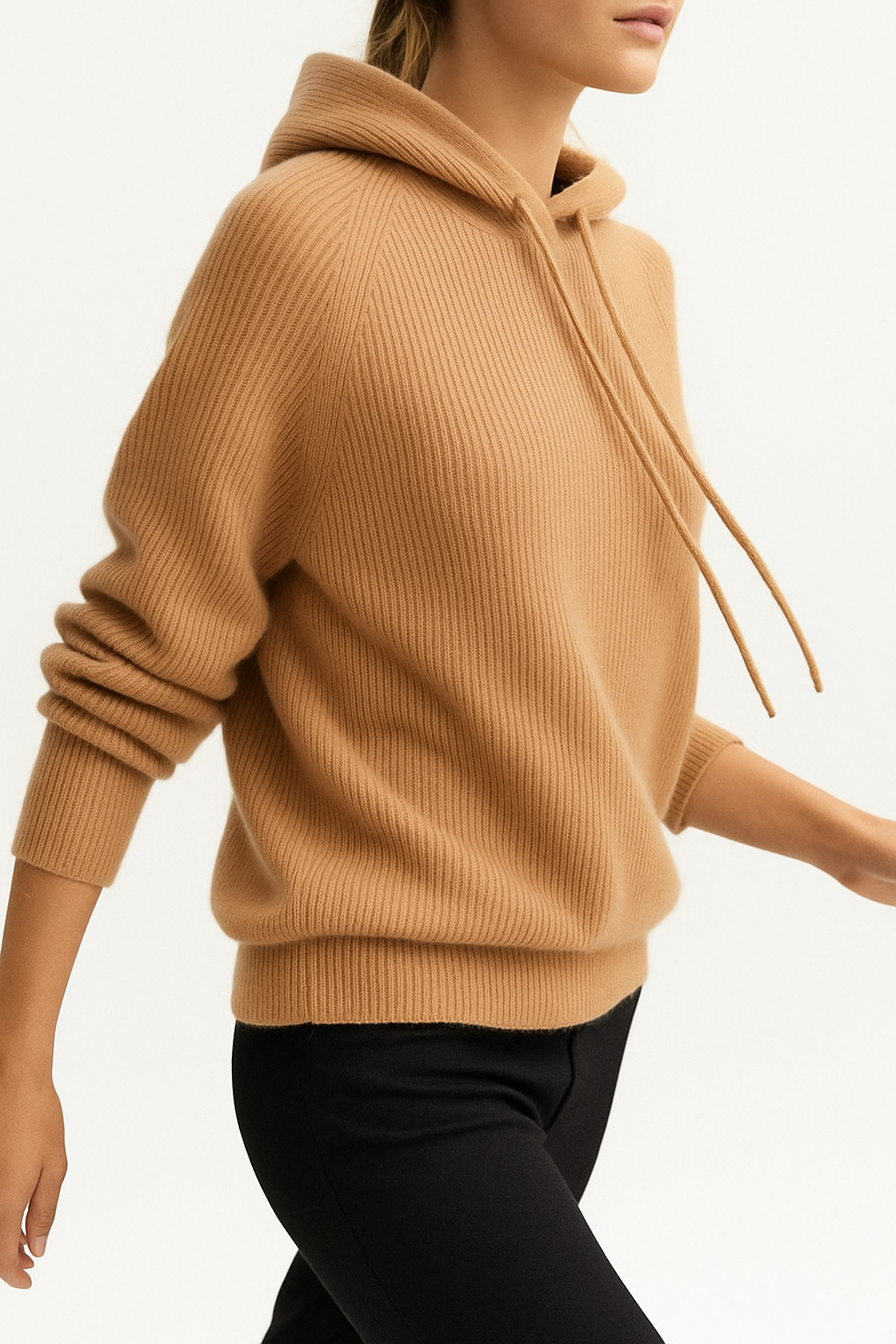 Felpa in Maglia con Cappuccio per Donna | Elise