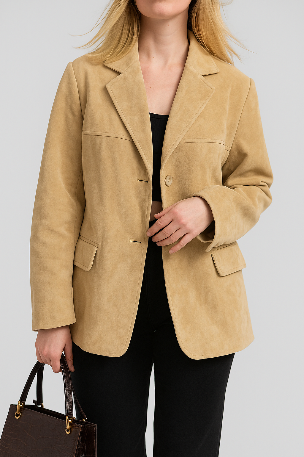 Giacca Blazer Donna in Velluto a Coste con Tasche e Bottoni | Giorgia
