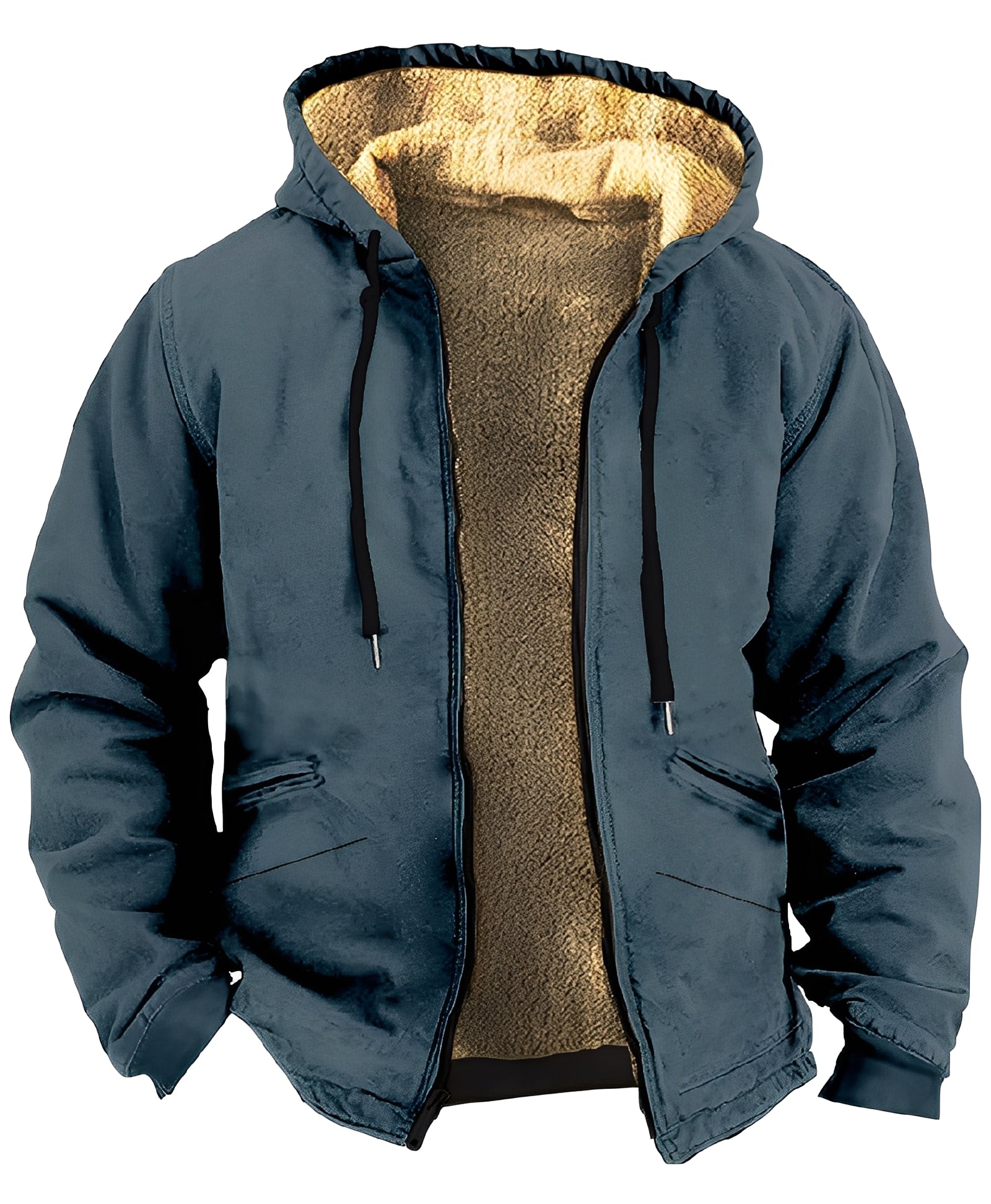 Giacca di Velluto a Blocchi di Colori Per Uomo | Larnel Blu