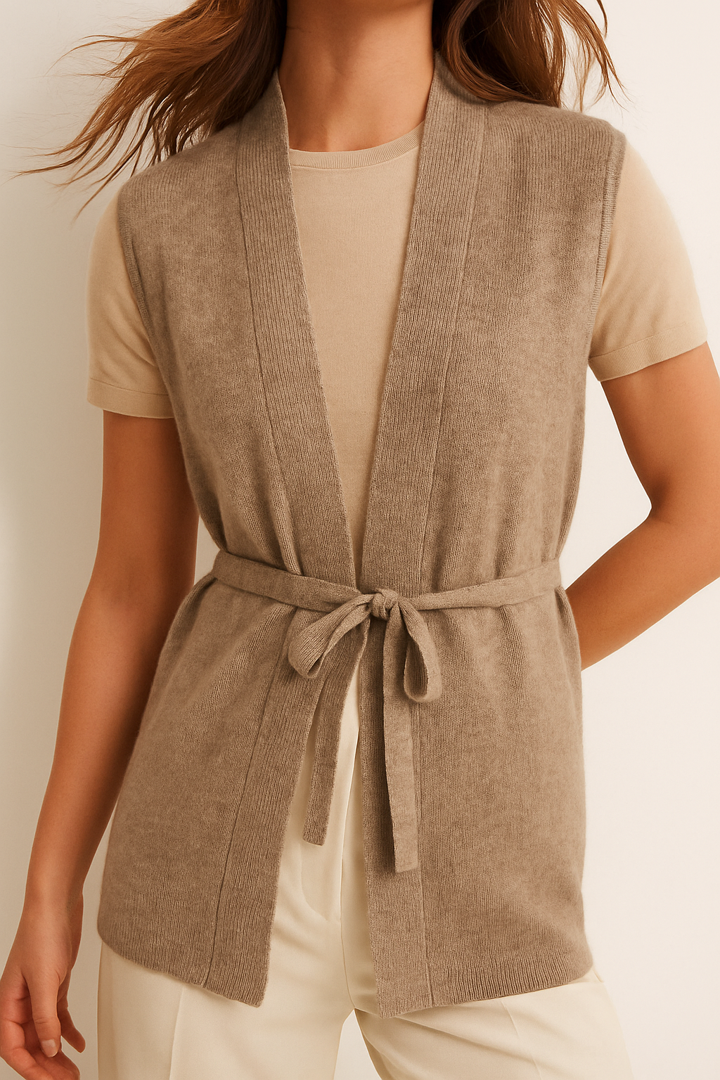 Gilet Donna in Maglia con Cintura | Camilla