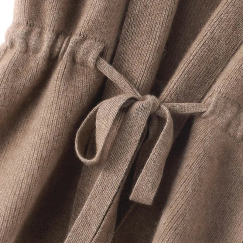 Gilet Senza Maniche in Maglia con Cintura da Donna | Elena