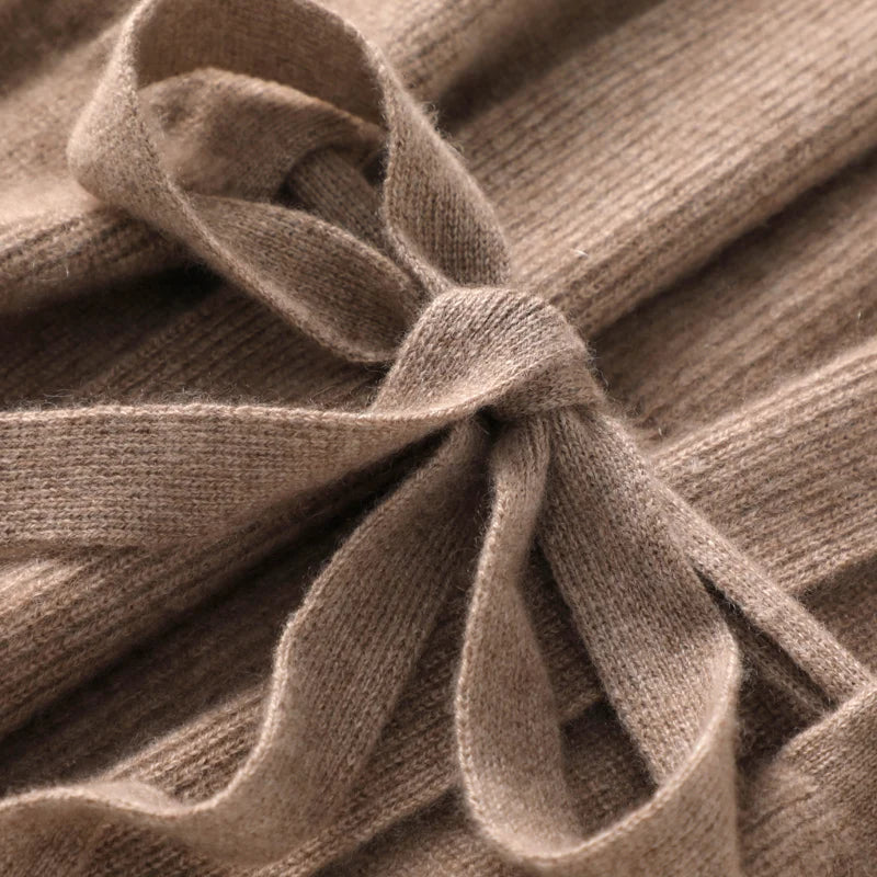 Gilet Senza Maniche in Maglia con Cintura da Donna | Elena