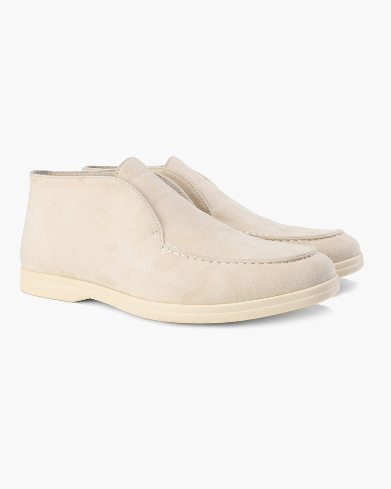 Mocassini in Pelle Scamosciata per Uomini | Zorvix Beige