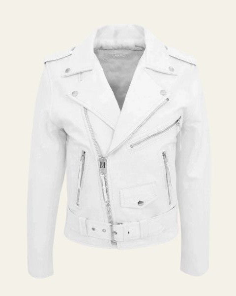 Jake | Giacca da Uomo in Similpelle Moto Biker con Cintura
