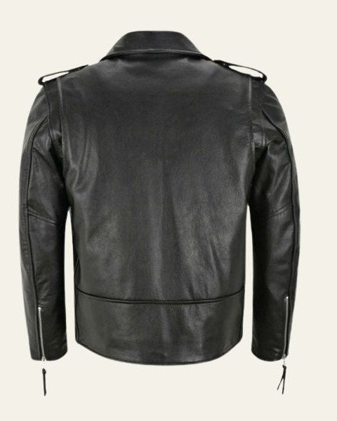 Jake | Giacca da Uomo in Similpelle Moto Biker con Cintura 3