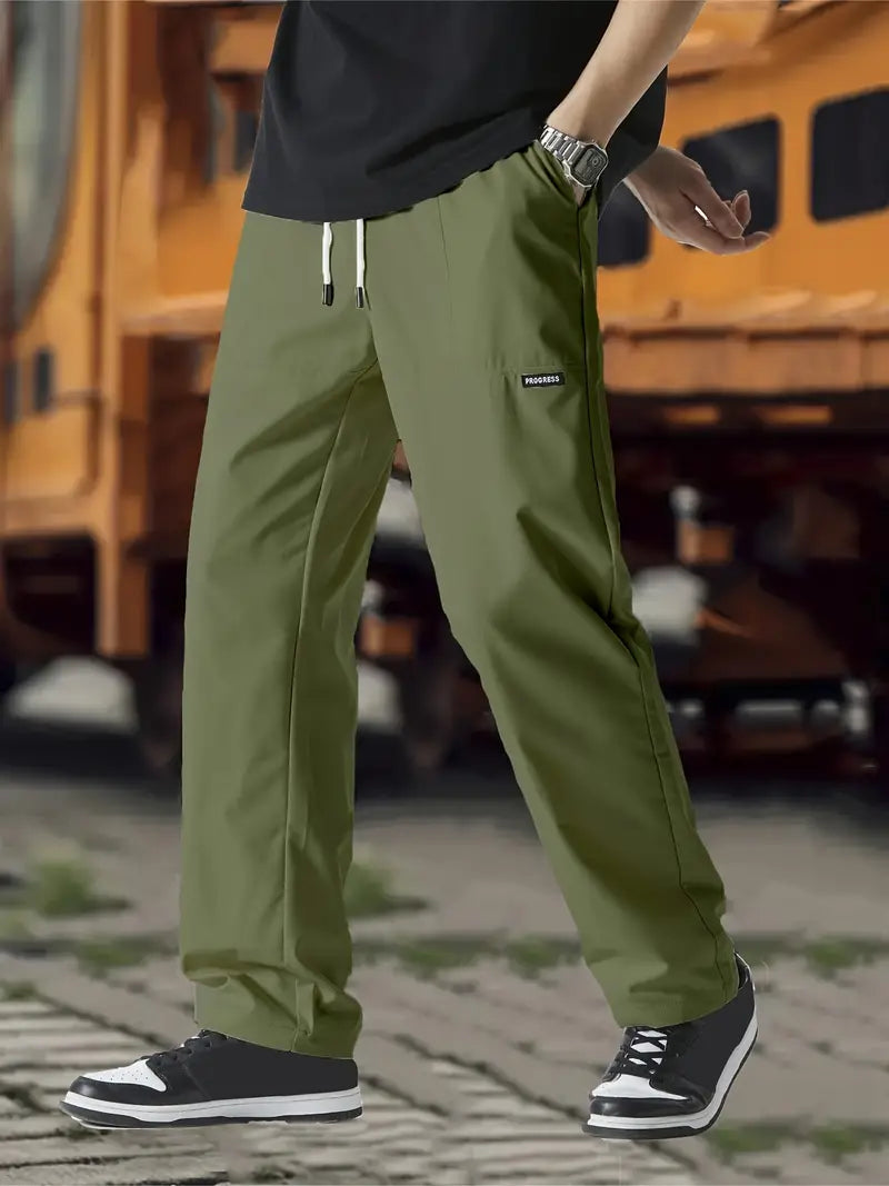 Jovano | Uomo Pantaloni Jogger Morbidi Verde