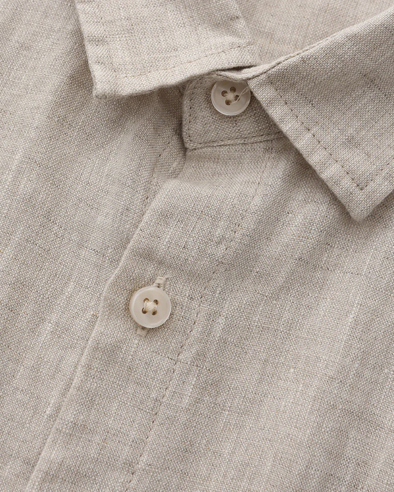 Camicia Manica Corta in Lino per Uomini | Trelix