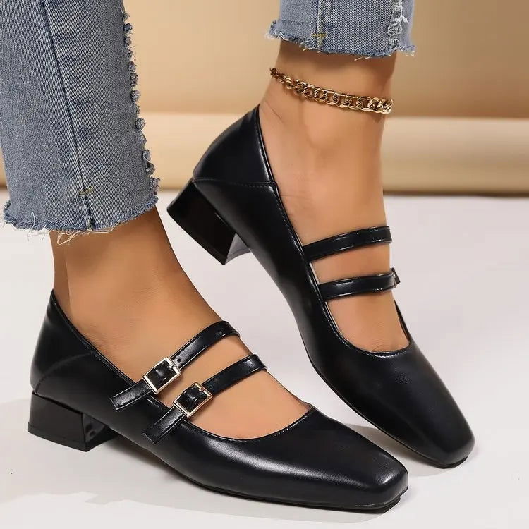 Lunara | Ballerine Comode con Doppio Cinturino