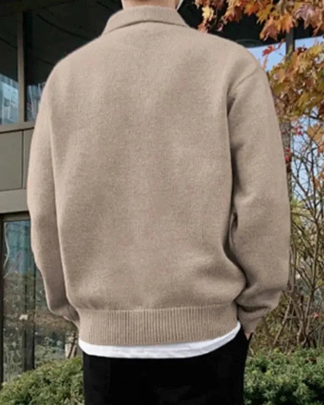 Maglione Mezza Zip in Lana per Uomini | Zenton