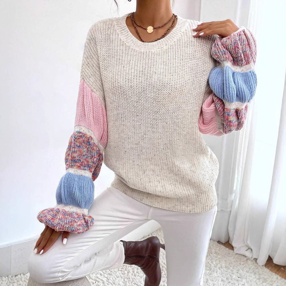 Maglione Colorato Ampio Per Donna | Virella Bianco