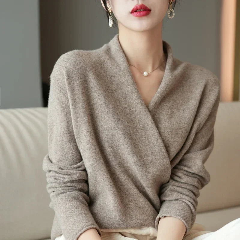 Maglione Donna Incrociato con Scollo a V | Serena