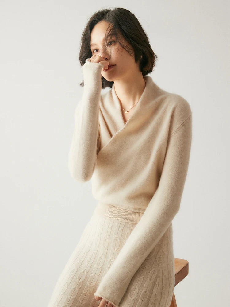 Maglione Incrociato in Cashmere Per Donna | Kaila