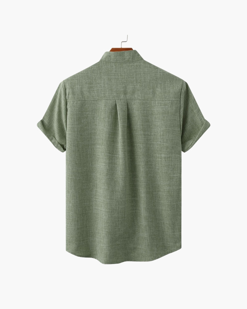 Camicia con Colletto alla Mandarina per Uomini | Nextris