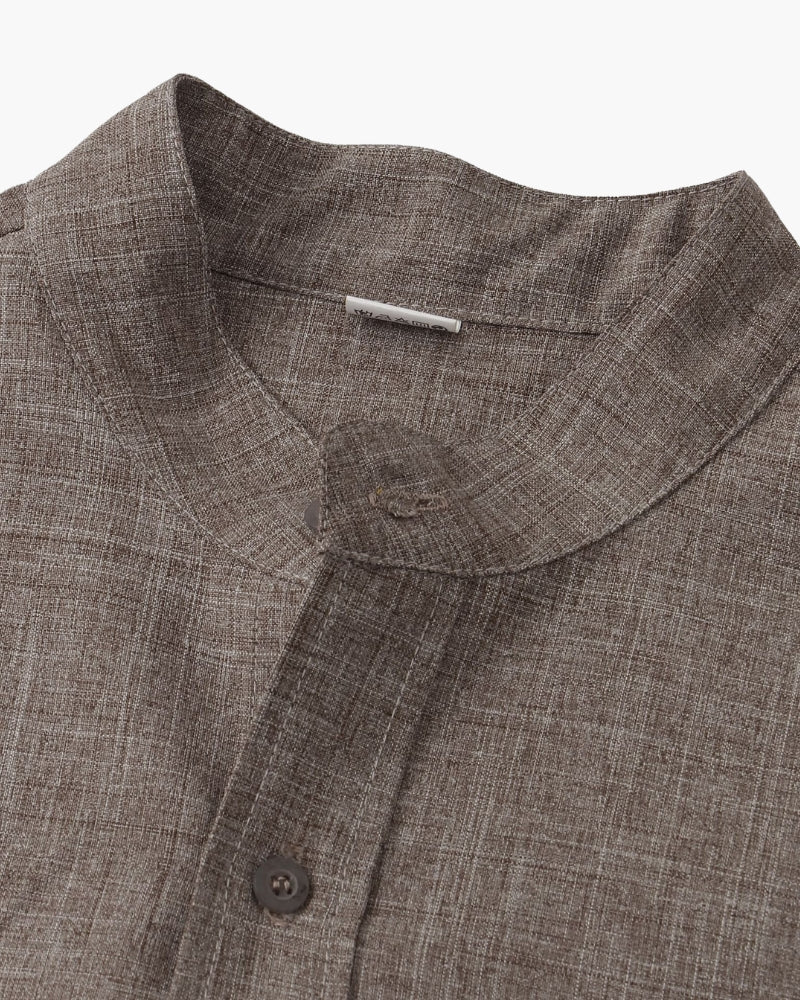 Camicia con Colletto alla Mandarina per Uomini | Nextris