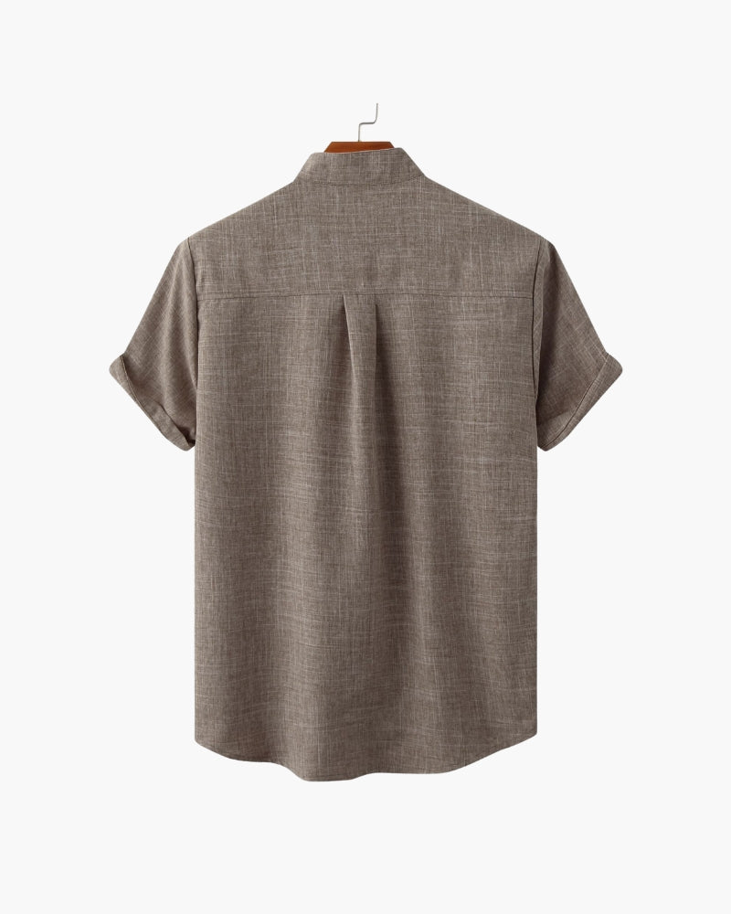 Camicia con Colletto alla Mandarina per Uomini | Nextris