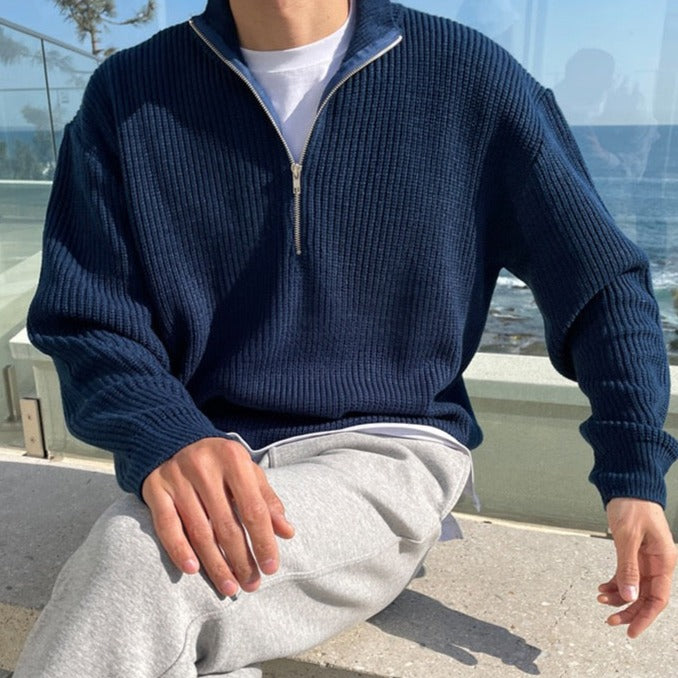 Maglione Mezza Zip per Uomini | Qalron