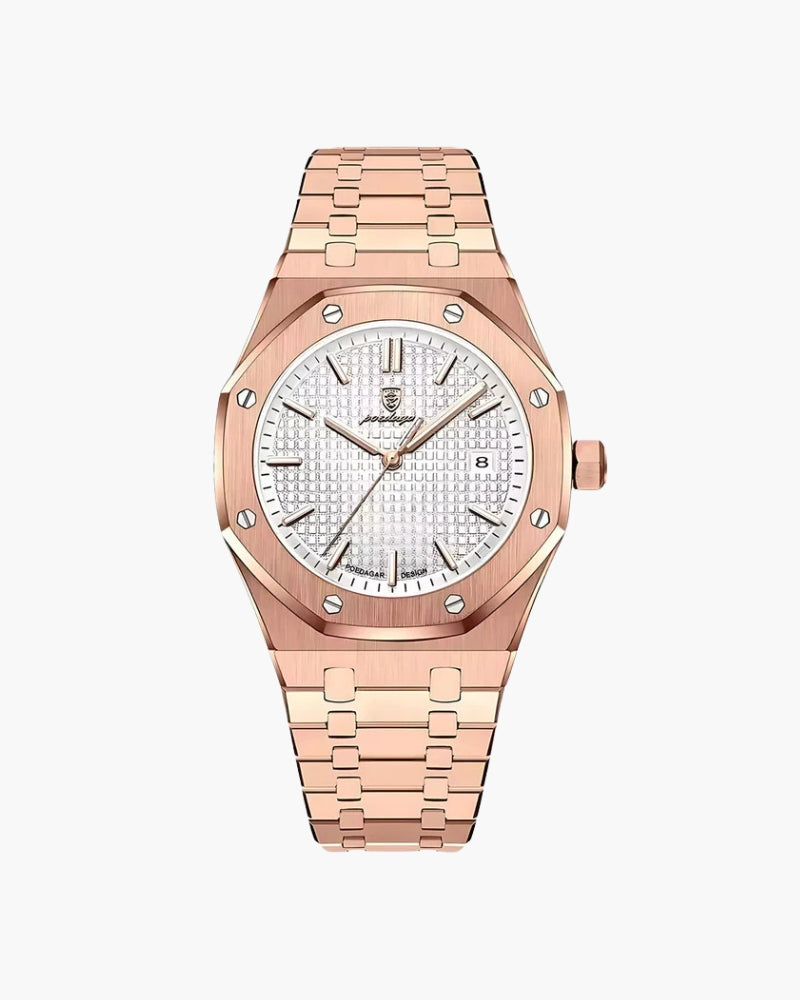 Orologio Uomo Acciaio Inox Analogico | Elitron Bianco Regolabile