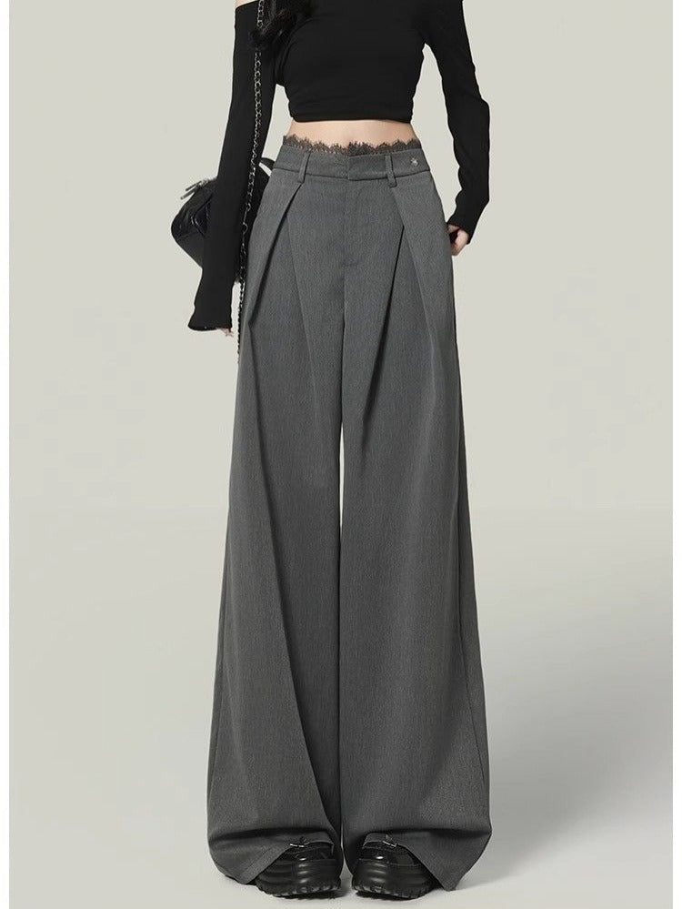 Pantaloni Donna a Vita Alta Gamba Larga | Francesca