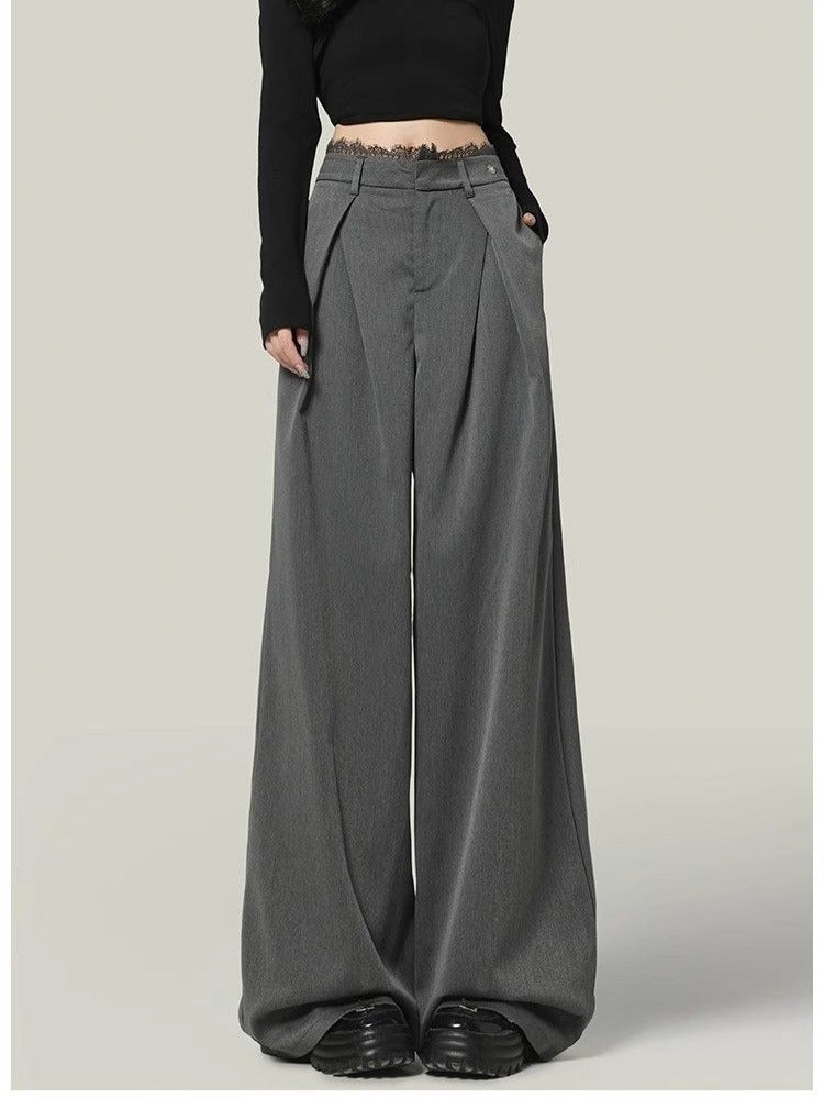 Pantaloni Donna a Vita Alta Gamba Larga | Francesca