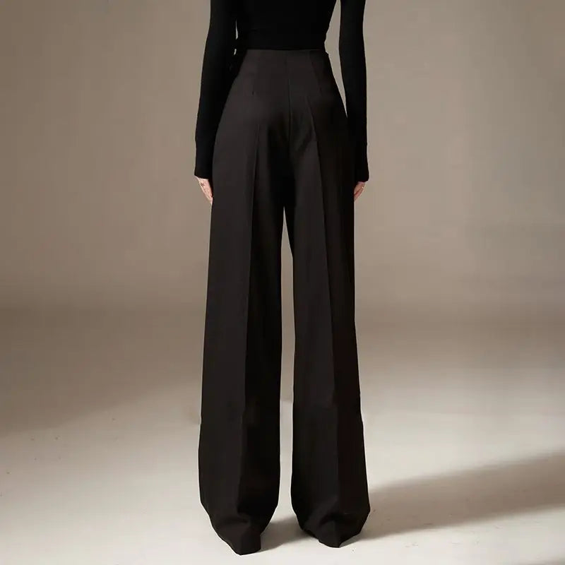 Pantaloni Donna a Vita Alta Gamba Larga | Francesca