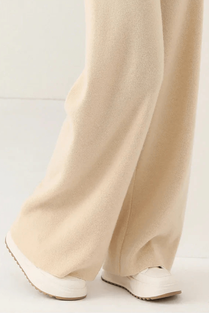 Pantaloni a Vita Alta a Gamba Larga da Donna | Hermione